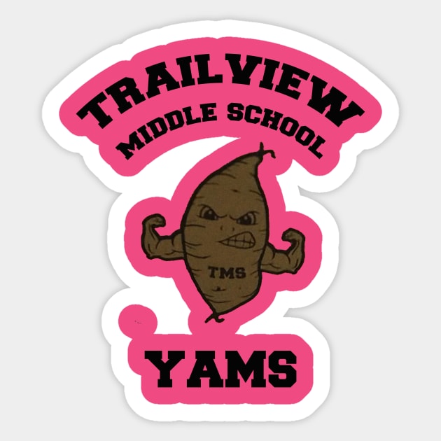 Trailview MS Yams Sticker by pasnthroo